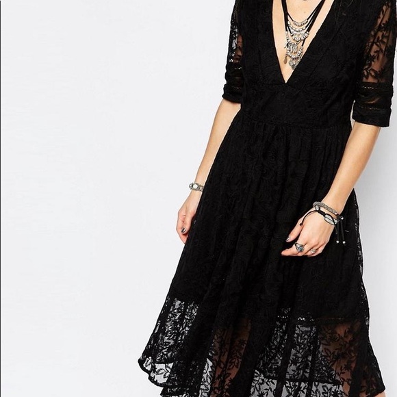 FREE PEOPLE mountain laurel lace midi dress - Picture 2 of 3